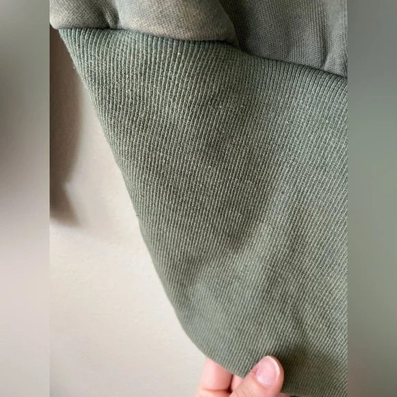 NWT RETROFETE Desreen Asymmetrical Sweater Dress in Army Green Women's Size XS - Picture 10 of 16